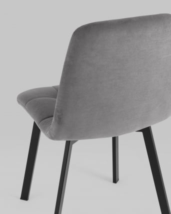 Стул Оливер Скуаре велюр Темно-серый / Oliver Square_6